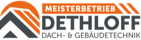 „Dach- und Gebäudetechnik Dethloff“-Logo, zur Startseite